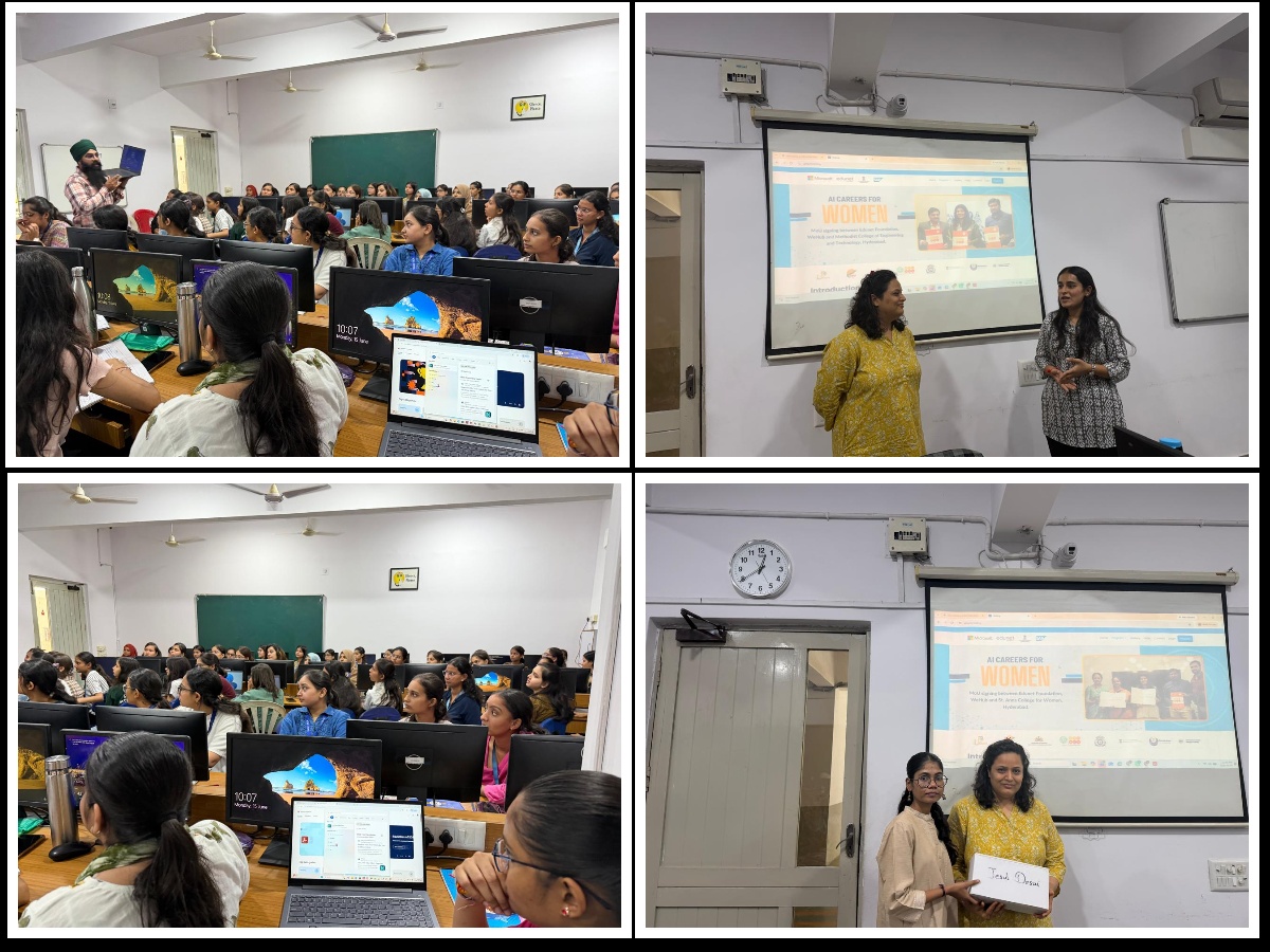 AICW Microsoft Female Students Training for BCA,IMCA Students